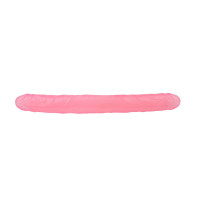 Фаллоимитатор двухсторонний реалистичный Chisa Hi-Rubber, розовый