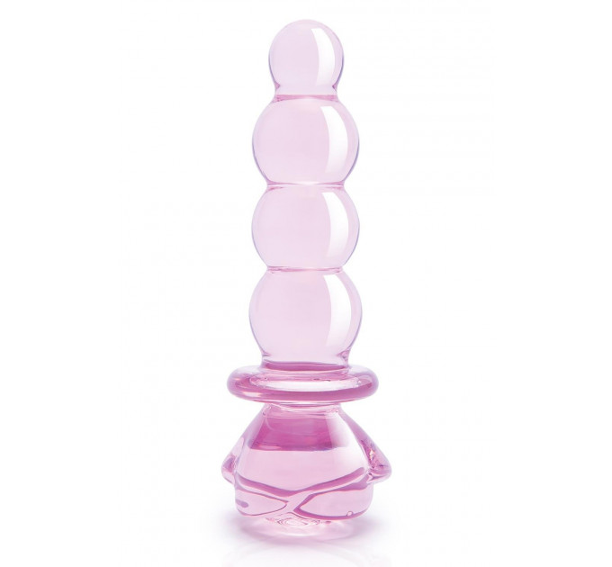 Фаллоимитатор елочка из стекла Dream Toys Glaze Glass в форме бутона розы