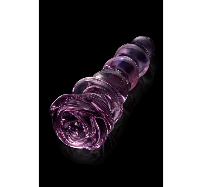 Фаллоимитатор елочка из стекла Dream Toys Glaze Glass в форме бутона розы