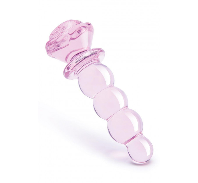 Фаллоимитатор елочка из стекла Dream Toys Glaze Glass в форме бутона розы