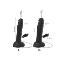 Фаллоимитатор с эффектом семяизвержения, реалистичный, черный, L Strap-On-Me