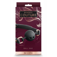 Кляп NS Novelties BONDAGE COUTURE BALL GAG BLACK Кляп NS Novelties BONDAGE COUTURE BALL GAG BLACK