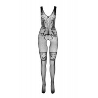 Комбінезон Passion BS069, з відкритим доступом, black