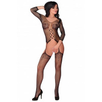 Комбінезон з імітацією панчохи Livia Corsetti Dalitso чорний, S/L