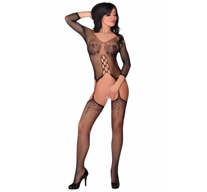 Комбінезон з імітацією панчохи Livia Corsetti Dalitso чорний, S/L