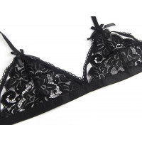 Комплект білизни Star Night ліф, пояс та трусики, чорний, XS-S