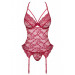 Комплект Obsessive Ivetta корсет и стринги S/M