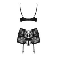 Комплект Obsessive Peonesia 3 предмета S/M