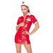 Костюм медсестры красный виниловый Black Level Vinyl Nurse 2 предмета, XL