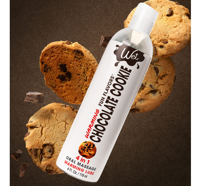 Лубрикант со вкусом печенья с шоколадом Wet Chocolate Cookie с согревающим эффектом, 30 мл