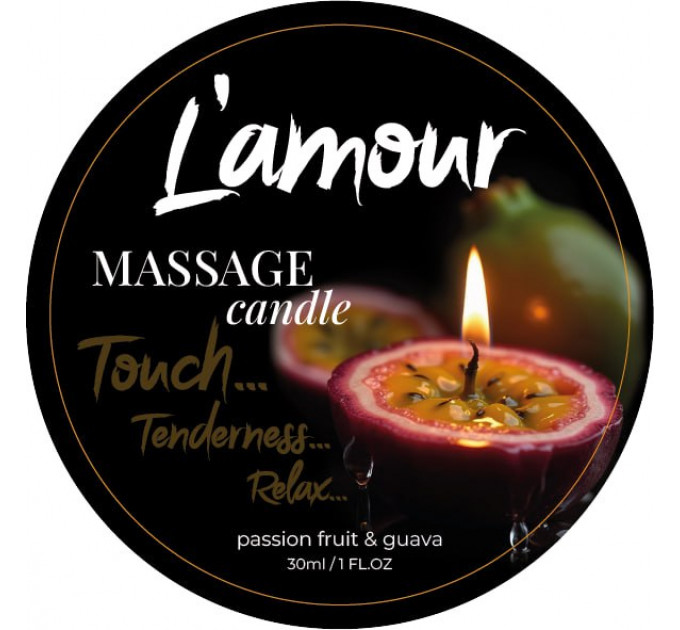 Массажная свеча L'amour Passionfruit & Guava с ароматом гуавы и маракуйи, 30 мл