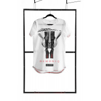 Мужская футболка с принтом Demoniq TSHRB002 белая, M