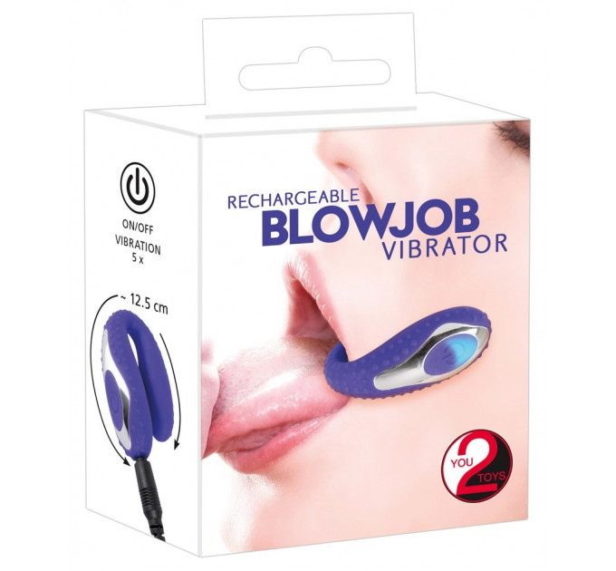 Мини-вибратор для орального секса You2Toys Blow Job Vibe, синий