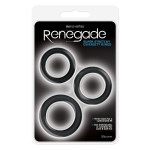 Набор эрекционных колец для пениса NS Novelties Renegade черный