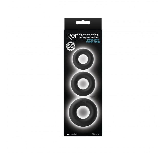 Набор колец RENEGADE SUPER SOFT POWER RINGS BLACK