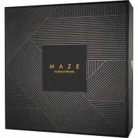 Наручники з повідцем Indiscrets MAZE - T-Restraints Black, подарункова упаковка