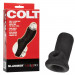 Насадка на член COLT Slammer с креплением на мошонке, черная, 10.7 х 5 см