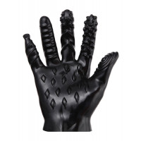 Перчатки мультитекстурные Star Night силиконовые, черные, One Size