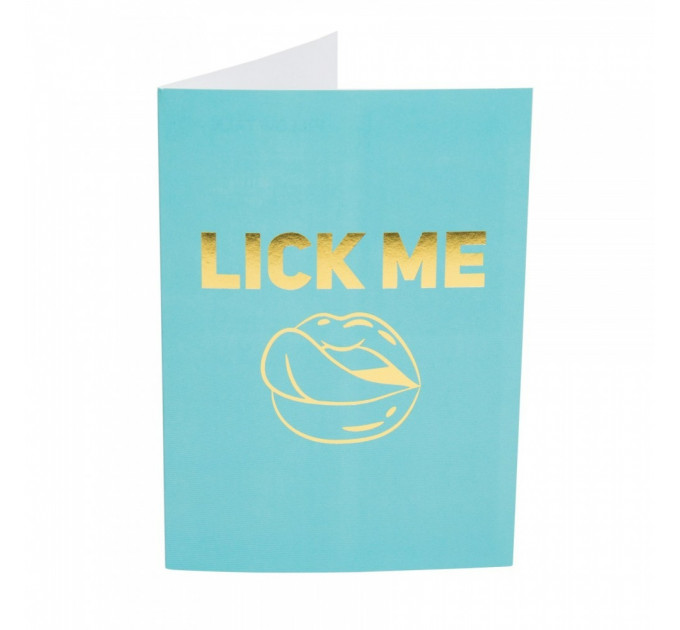 Подарочная открытка с набором Сашетов и Конверт Kama Sutra Lick Me Please