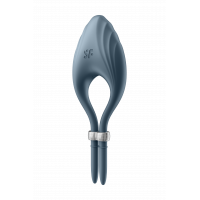Регулируемое эрекционное кольцо с вибрацией SATISFYER DUELIST DARK синий