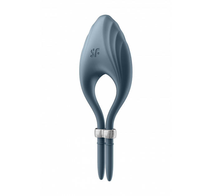Регулируемое эрекционное кольцо с вибрацией SATISFYER DUELIST DARK BLUE