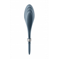 Регулируемое эрекционное кольцо с вибрацией SATISFYER DUELIST DARK синий