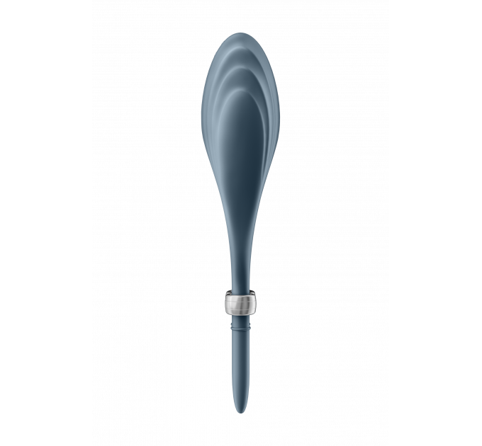 Регулируемое эрекционное кольцо с вибрацией SATISFYER DUELIST DARK BLUE