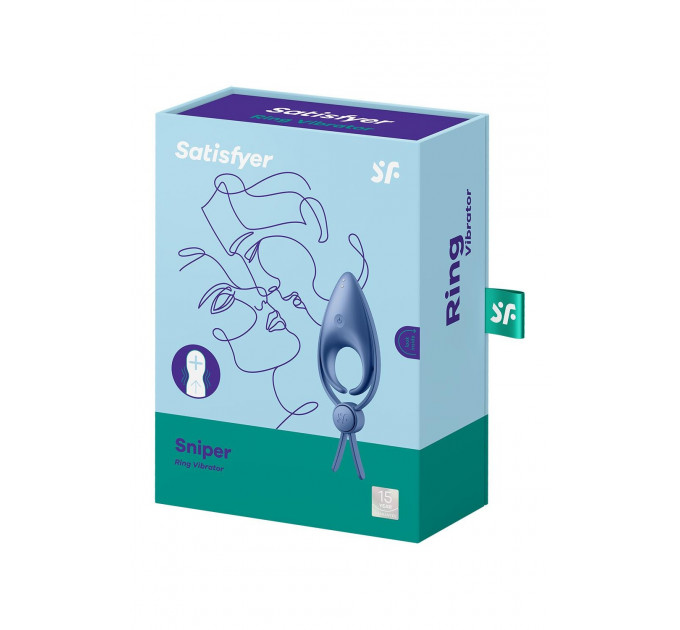Регульоване ерекційне кільце Satisfyer Sniper Blue