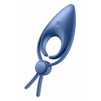Регулируемое эрекционное кольцо Satisfyer Sniper с вибрацией, синее
