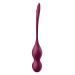Кульки Кегеля з вібрацією Satisfyer Love Birds Vary та змінними вантажами, бордові
