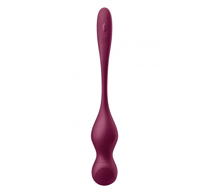 Кульки Кегеля з вібрацією Satisfyer Love Birds Vary та змінними вантажами, бордові