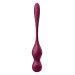 Кульки Кегеля з вібрацією Satisfyer Love Birds Vary та змінними вантажами, бордові