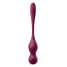 Кульки Кегеля з вібрацією Satisfyer Love Birds Vary та змінними вантажами, бордові