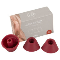 Сменные насадки на Womanizer Duo Heads, бордовые, размер S