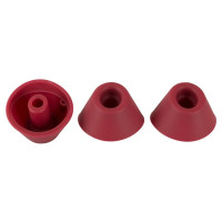 Сменные насадки на Womanizer Duo Heads, бордовые, размер S