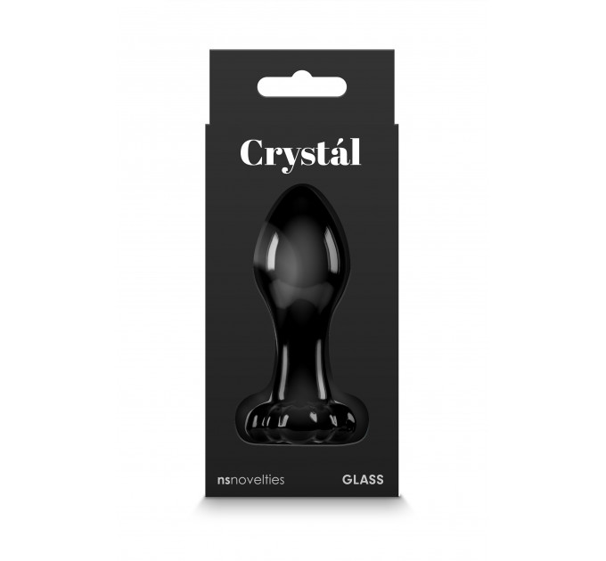 Стеклянная пробка NS Novelties CRYSTAL FLOWER BLACK