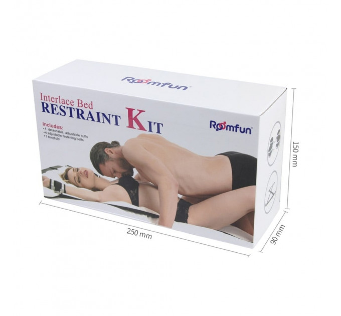 Система фиксации для кровати Roomfun Restraint Kit черная