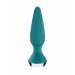 Анальная пробка с двумя моторами и управлением с телефона Satisfyer Plug-ilicious 1 Petrol, зеленый