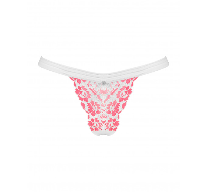 Трусики стринги кружевные Obsessive Bloomys thong S/M