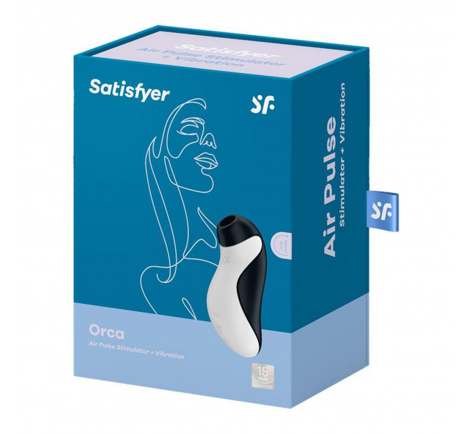 Вакуумный клиторальный стимулятор + вибрация SATISFYER ORCA WHITE