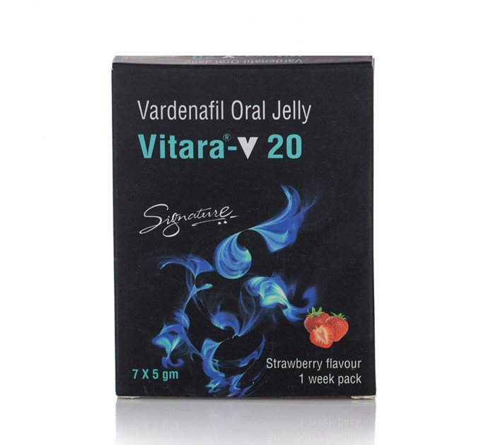 Vitara-20 желе для потенції Oral Jelly Strawberry (ціна за упаковку, 7 стиків)