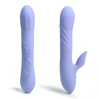 Вибратор кролик с ротацией и фрикциями Sweet Em лавандовый