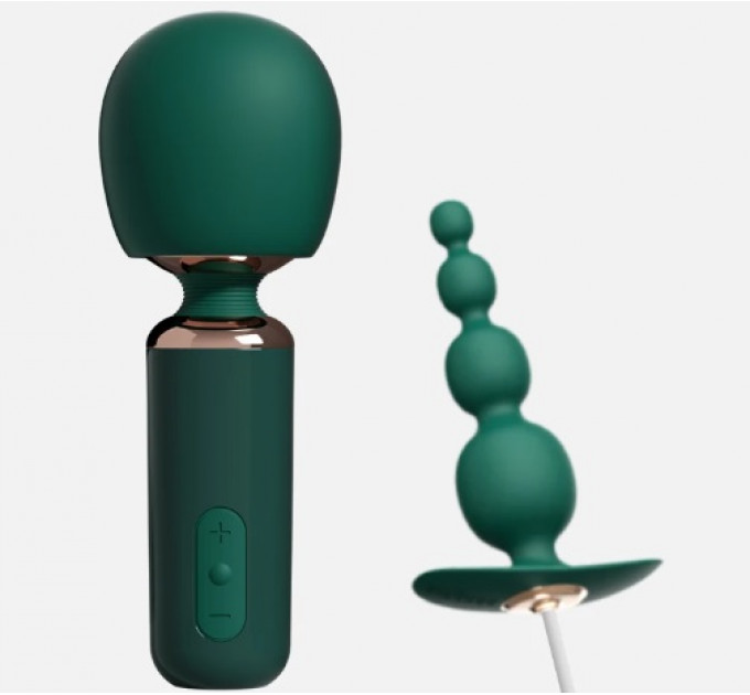 Вибратор-микрофон Qingnan No.5 Powerful Mini Wand Massager, зеленый