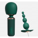 Вибратор-микрофон Qingnan No.5 Powerful Mini Wand Massager, зеленый
