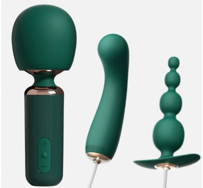 Вибратор-микрофон Qingnan No.5 Powerful Mini Wand Massager, зеленый