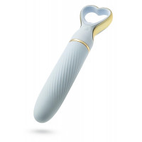 Вібратор міні класичний Blush Delice Heartthrob із рельєфом, блакитний