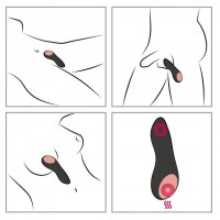 Вибратор с подогревом CUPA Warming Touch для клитора, черный