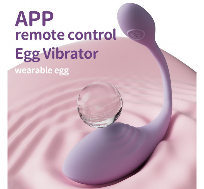 Віброяйце Every Night Toys Isadora з дистанційним керуванням, лавандовий, 10 режимів вібрації