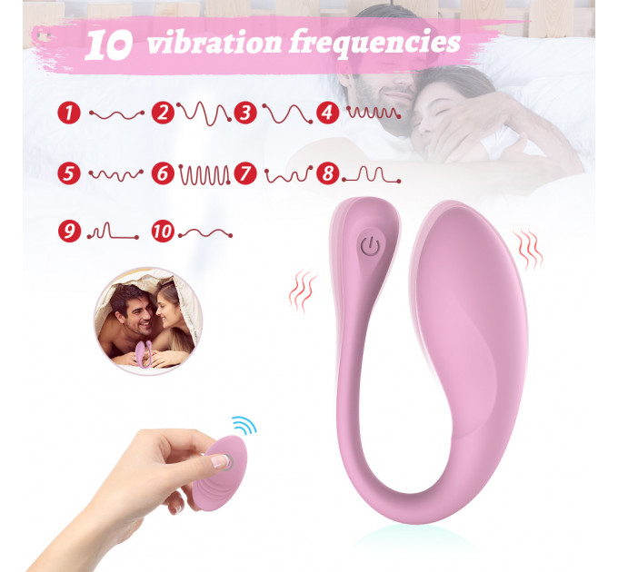 Виброяйцо Every Night Toys Isadora с дистанционным управлением, лавандовый, 10 режимов вибрации