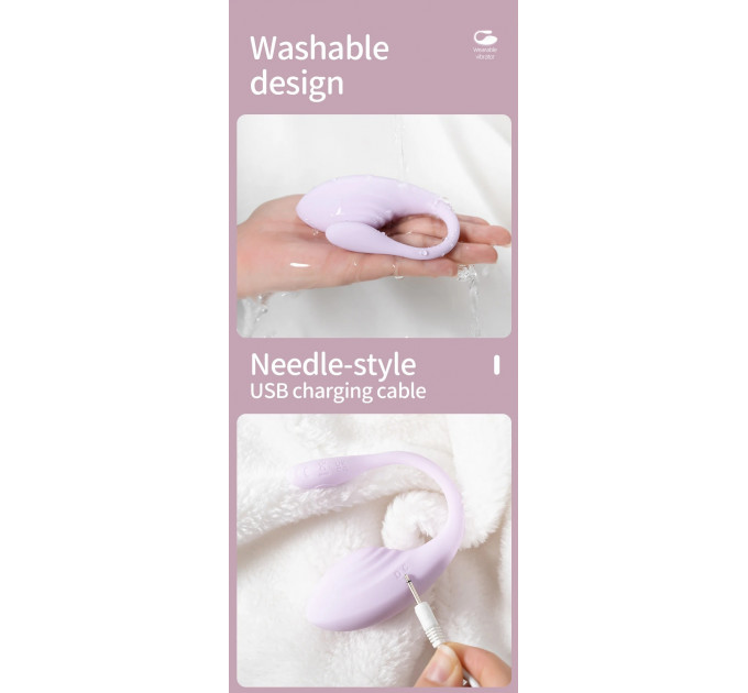 Віброяйце Every Night Toys Isadora з дистанційним керуванням, лавандовий, 10 режимів вібрації